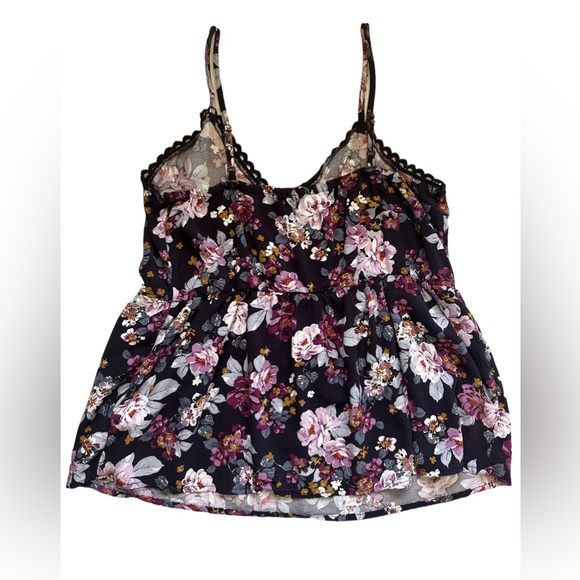 Maurices spaghetti strap floral blouse spring summer tank top - Picture 9 of 10